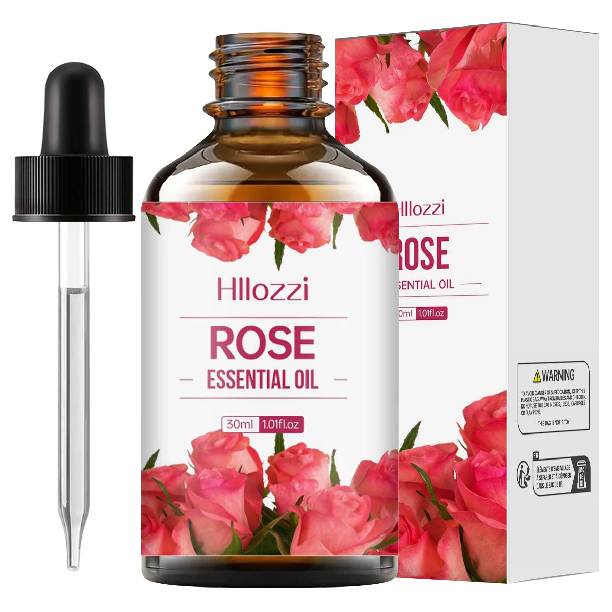 NaturaBloom Rose Glow Body Oil — Pure Rose Essential Oil for Face & Body