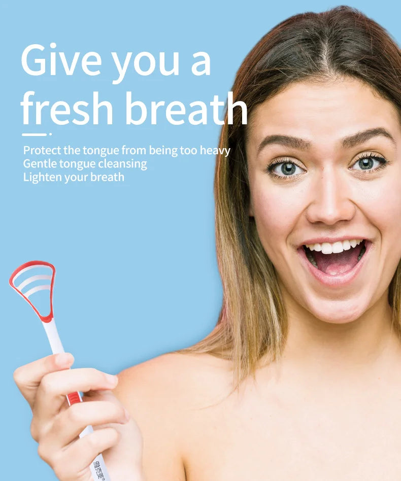 **Y-Kelin Silicone Tongue Scraper – Food-Grade Oral Cleaner for Fresh Breath**