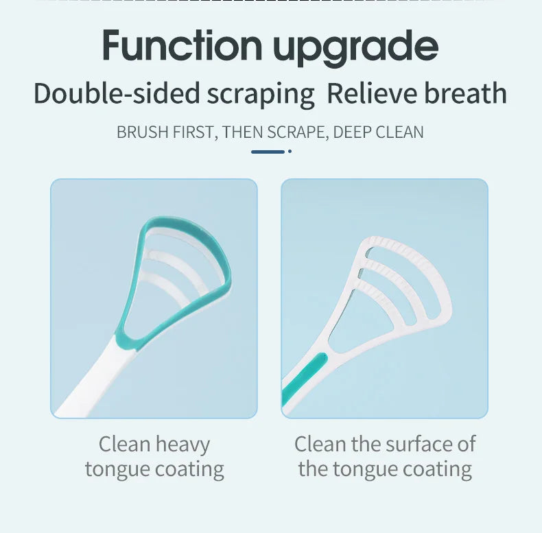 **Y-Kelin Silicone Tongue Scraper – Food-Grade Oral Cleaner for Fresh Breath**