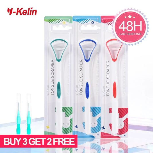 **Y-Kelin Silicone Tongue Scraper – Food-Grade Oral Cleaner for Fresh Breath**