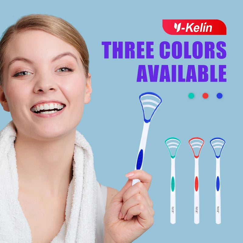 **Y-Kelin Silicone Tongue Scraper – Food-Grade Oral Cleaner for Fresh Breath**