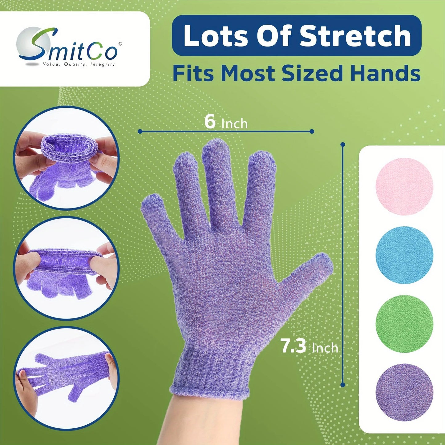 **Exfoliating Bath Gloves – Double-Sided Body Scrub & Spa Gloves**