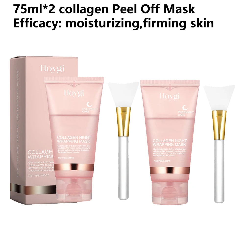 **Collagen Peel-Off Face Mask – Kojic Acid & Turmeric Overnight Glow Treatment**