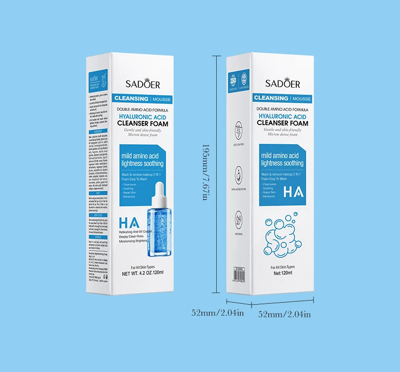 **Hydrating Facial Cleansing Foam – Gentle Face Wash & Massage**