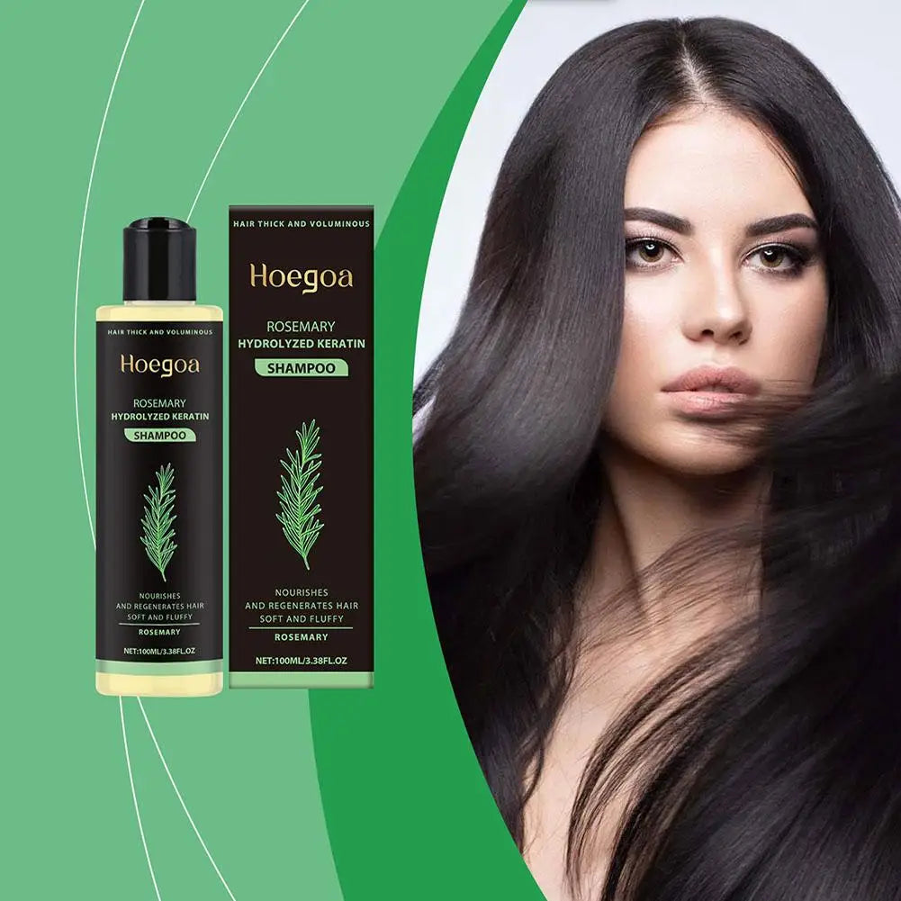 **100ml Natural Rosemary Hair Shampoo – Scalp Nourishing & Moisturizing Care**