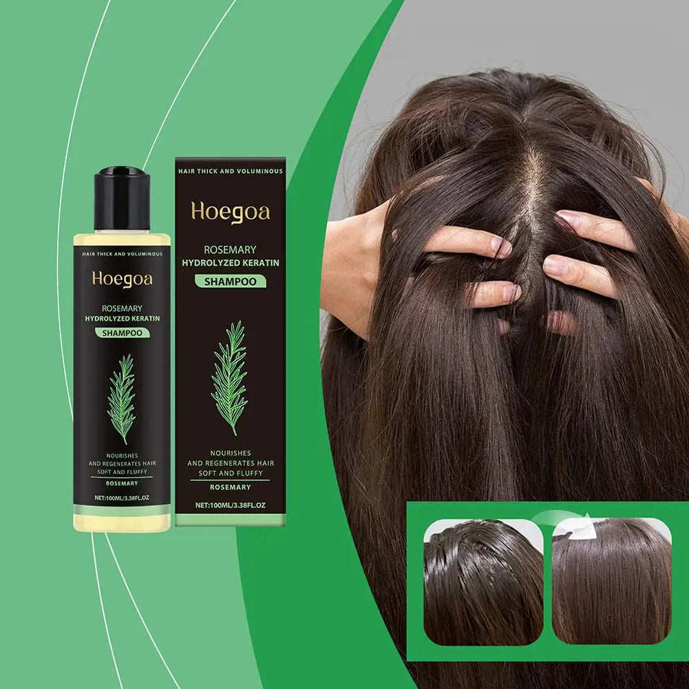 **100ml Natural Rosemary Hair Shampoo – Scalp Nourishing & Moisturizing Care**