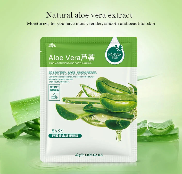 **30PCS Fresh Fruit Facial Masks – Hydrating & Firming Skincare**