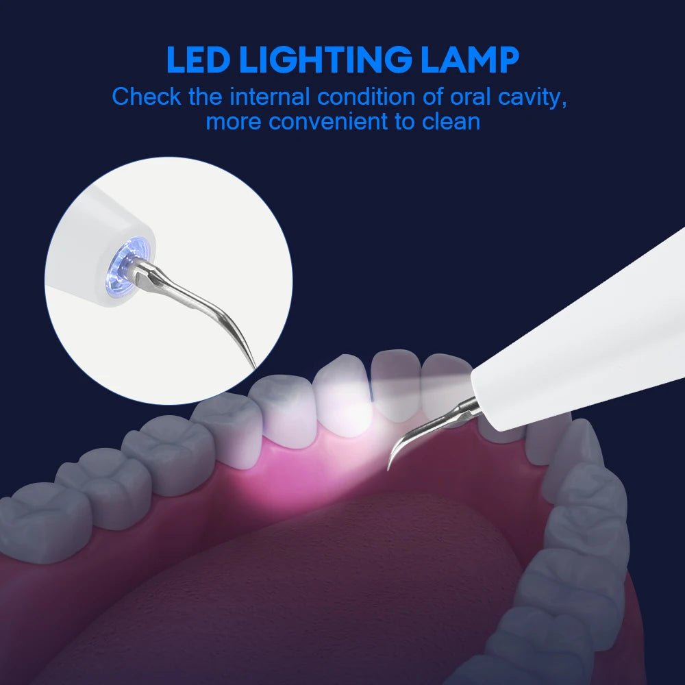 **Ultrasonic Dental Scaler – Electric Tartar, Plaque & Stain Remover**
