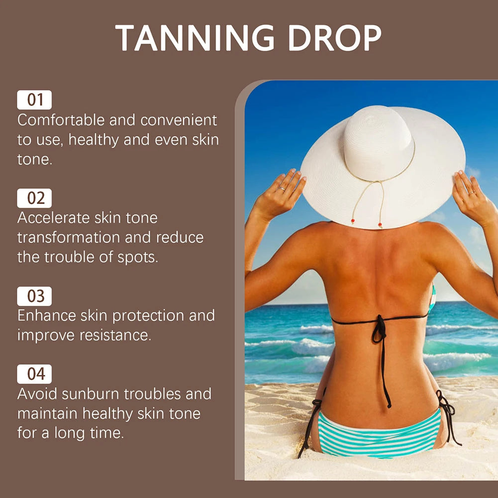 **Watermelon Tanning Drops – Hydrating Sunless Bronzing Treatment for Face & Body**