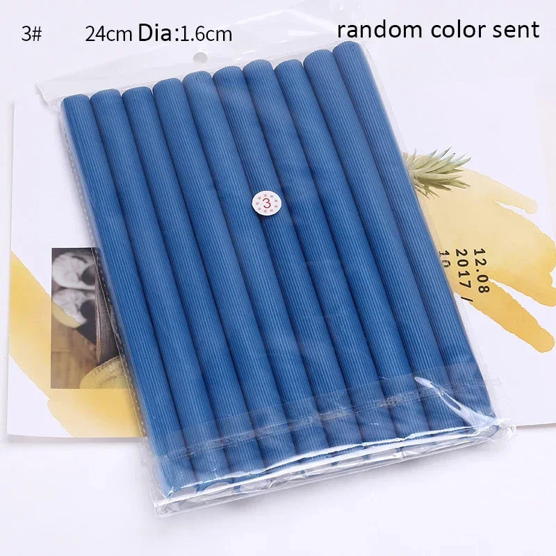 **10PCS Heatless Curling Rods – Soft Foam Bendy Hair Curlers**