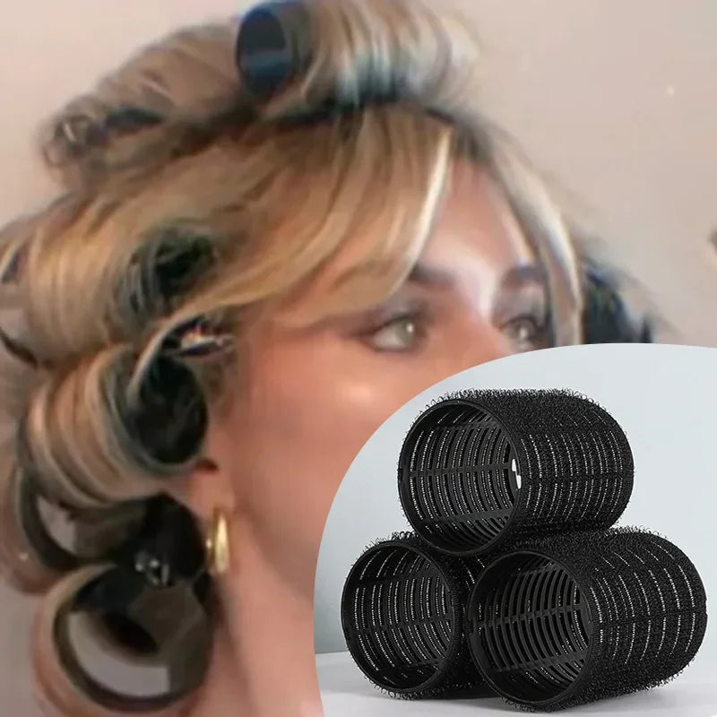 **4–8PCS No-Heat Hair Rollers – Self-Grip Curlers for Volume & Styling**
