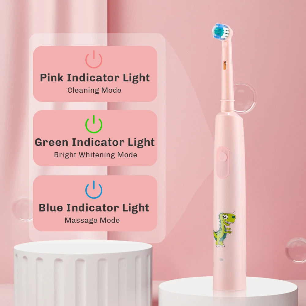 **Smart Rotating Electric Toothbrush – 5 Modes, 4 Brush Heads & Rechargeable Design**