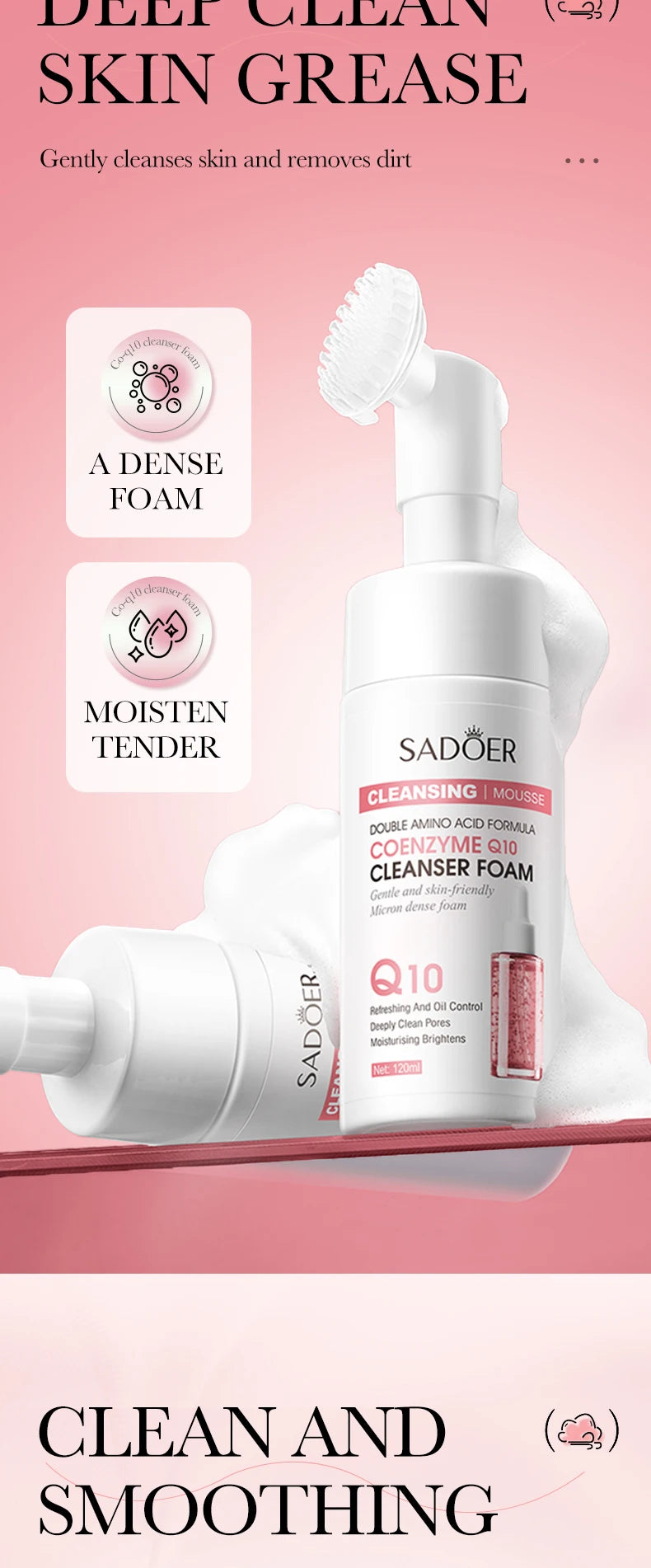 **Hydrating Facial Cleansing Foam – Gentle Face Wash & Massage**
