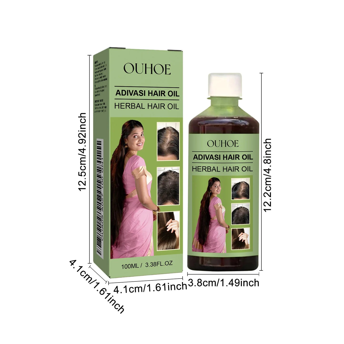 **100ml Adivasi Herbal Hair Oil – Rosemary Scalp & Hair Care**