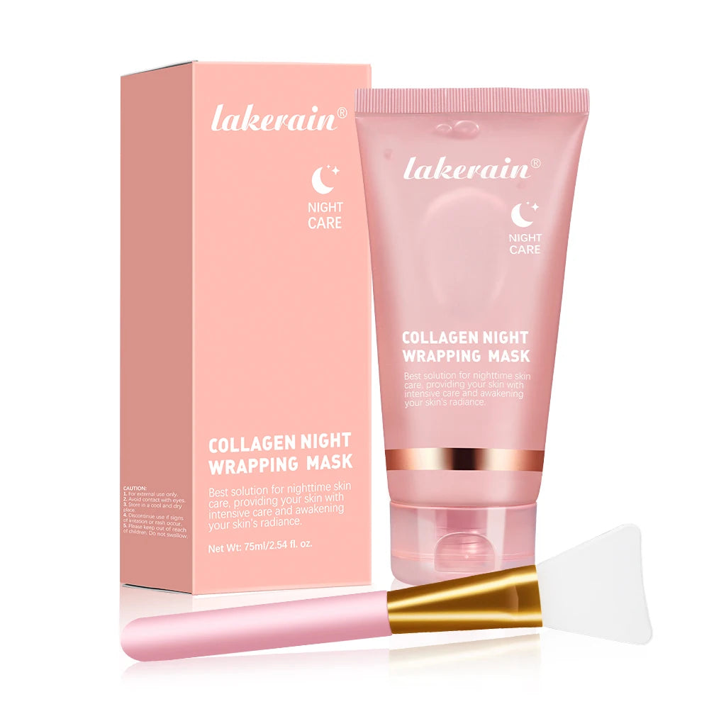 **Collagen Overnight Peel-Off Face Mask – Hydrating & Brightening Korean Skincare**