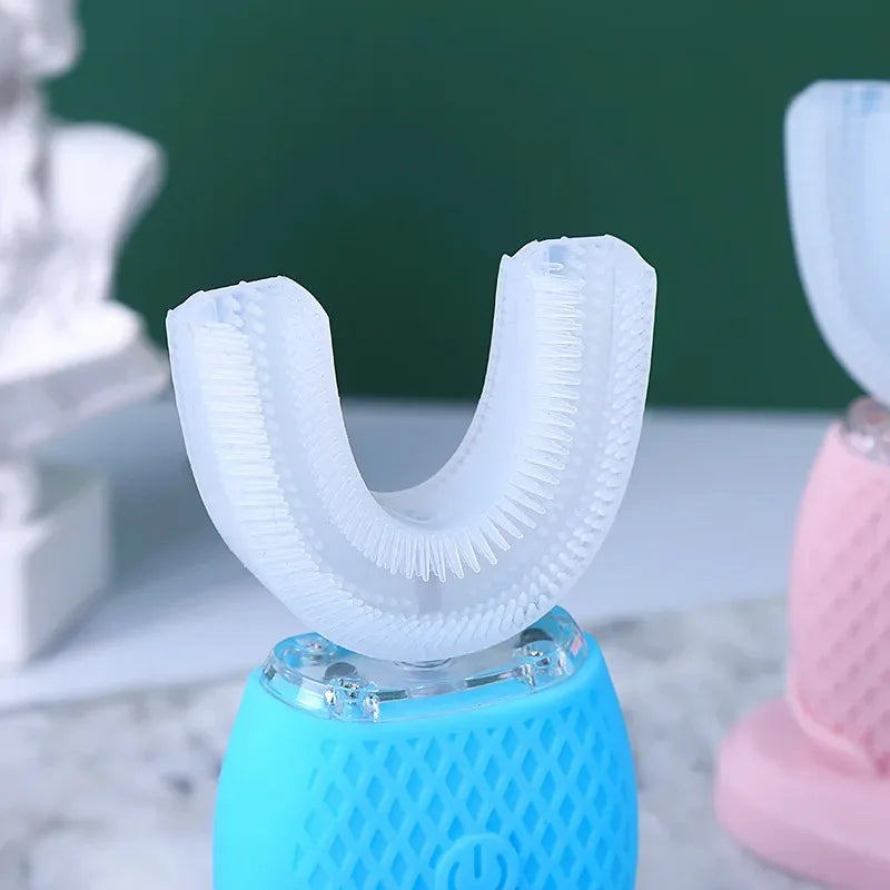 **U-Type Sonic Electric Toothbrush – 360° Automatic Cleaning, USB Rechargeable & Waterproof**