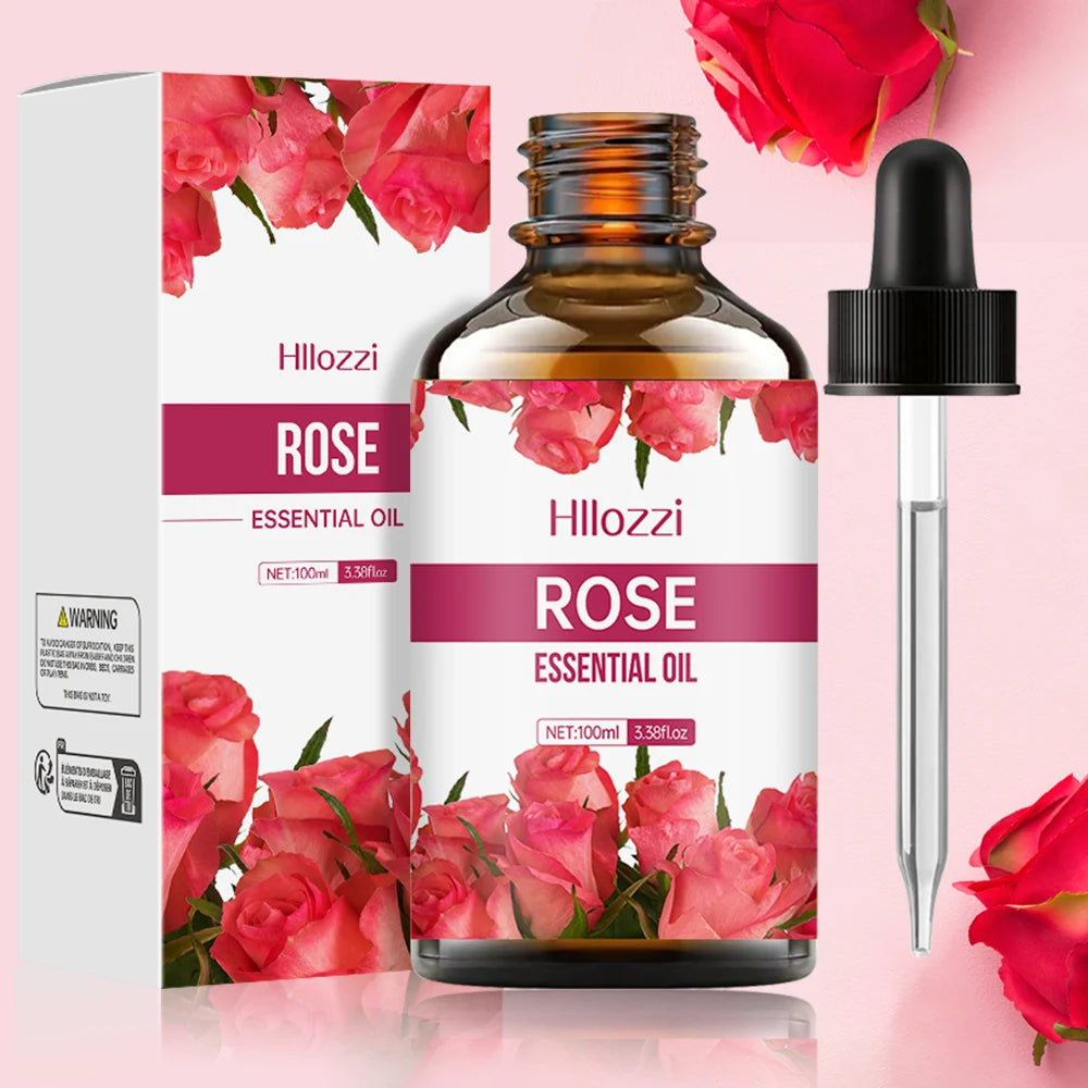 NaturaBloom Rose Glow Body Oil — Pure Rose Essential Oil for Face & Body