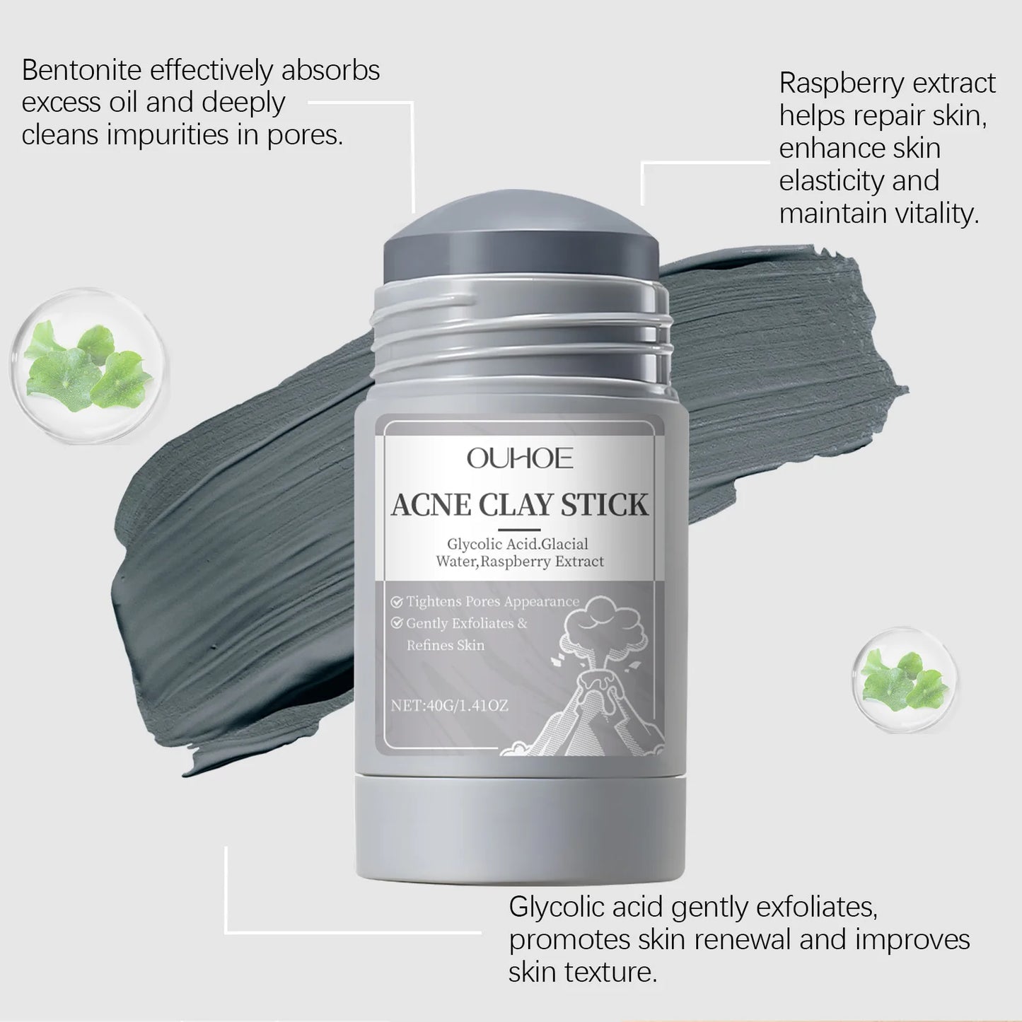 NaturaBloom Deep Cleanse Clay Mask — Pore Purifying & Brightening