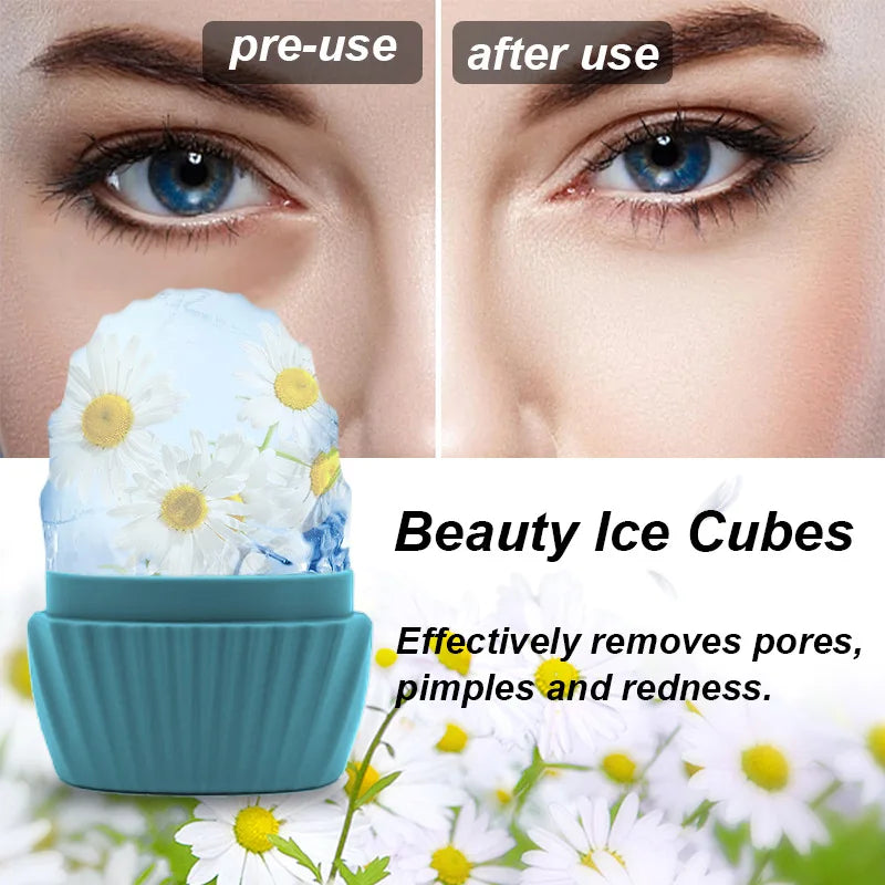 NaturaBloom Ice Glow Face Roller — Lifting, Contouring & De-Puffing Tool