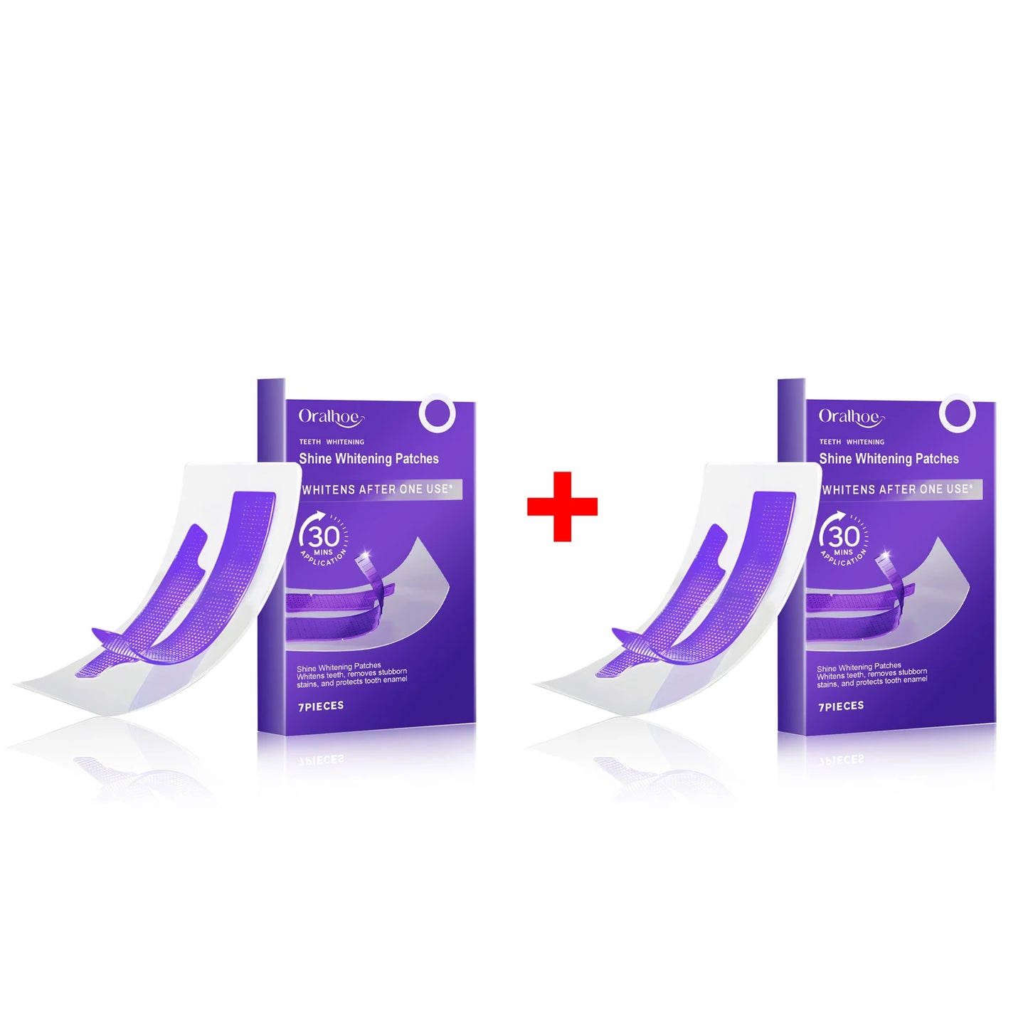 **Purple Teeth Whitening Strips – Stain Removal & Brightening Oral Care**