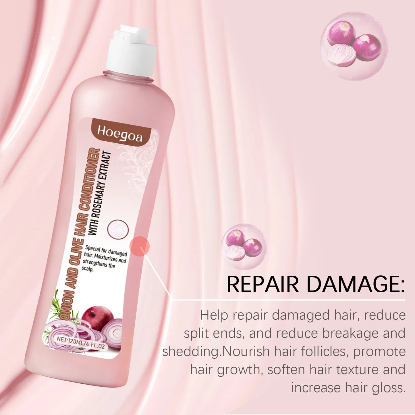 **Rosemary Onion Hair Care Set – Strengthening Shampoo & Conditioner**