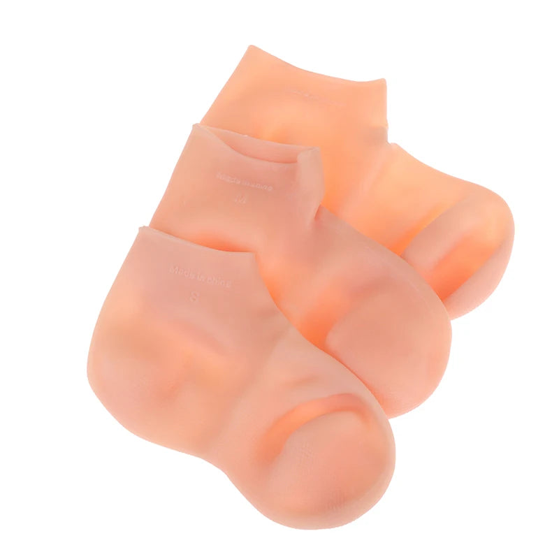 **Silicone Gel Moisturizing Socks – Foot & Hand Care Spa Protectors**