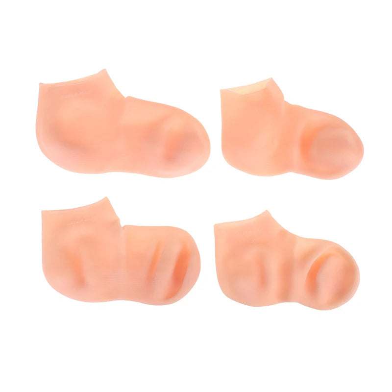 **Silicone Gel Moisturizing Socks – Foot & Hand Care Spa Protectors**