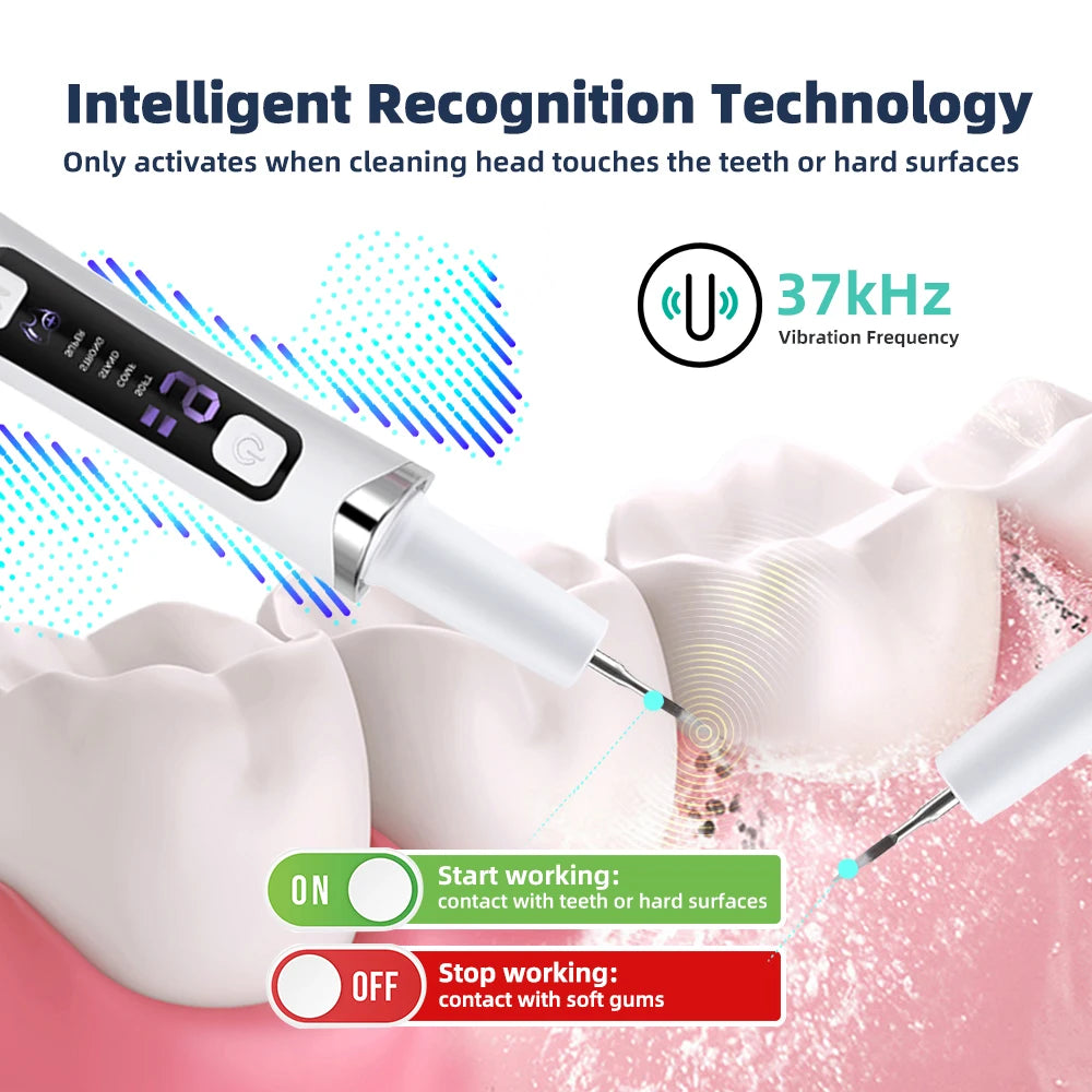 **Ultrasonic Dental Scaler – Electric Tartar, Plaque & Stain Remover**