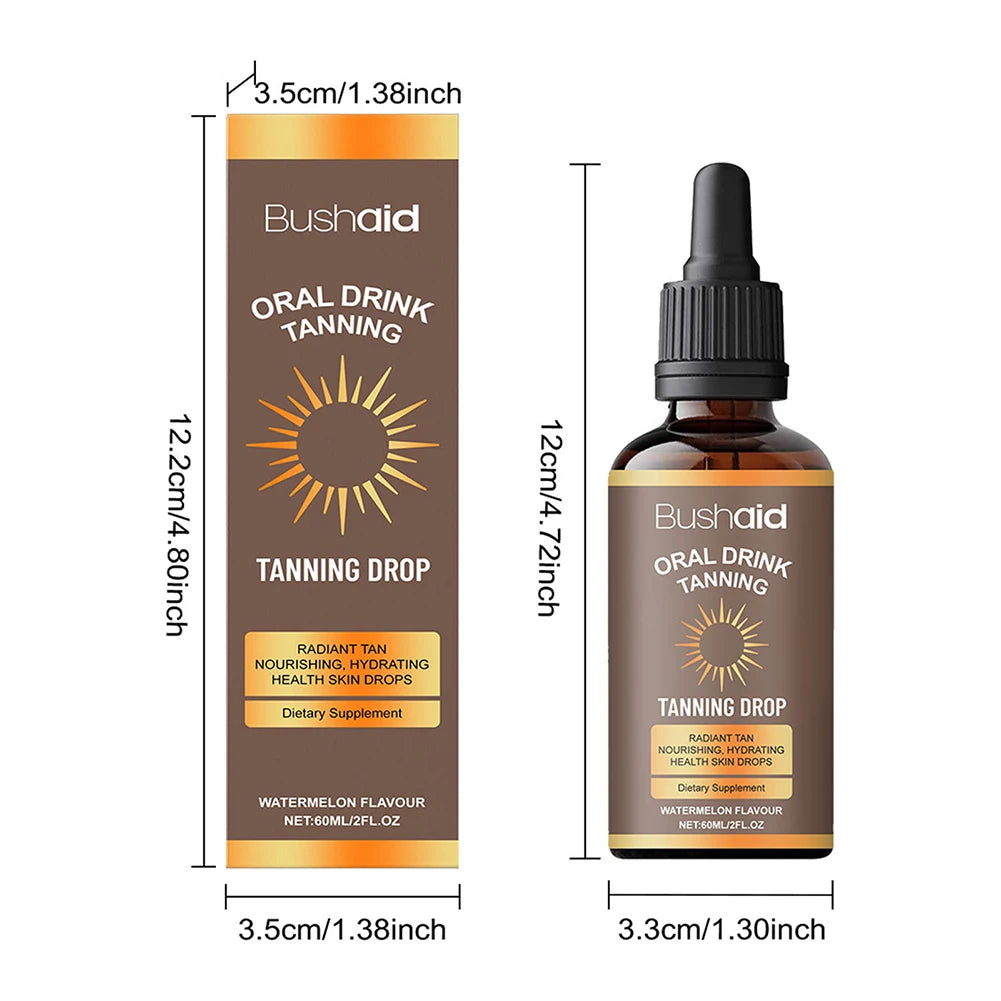 **Watermelon Tanning Drops – Hydrating Sunless Bronzing Treatment for Face & Body**