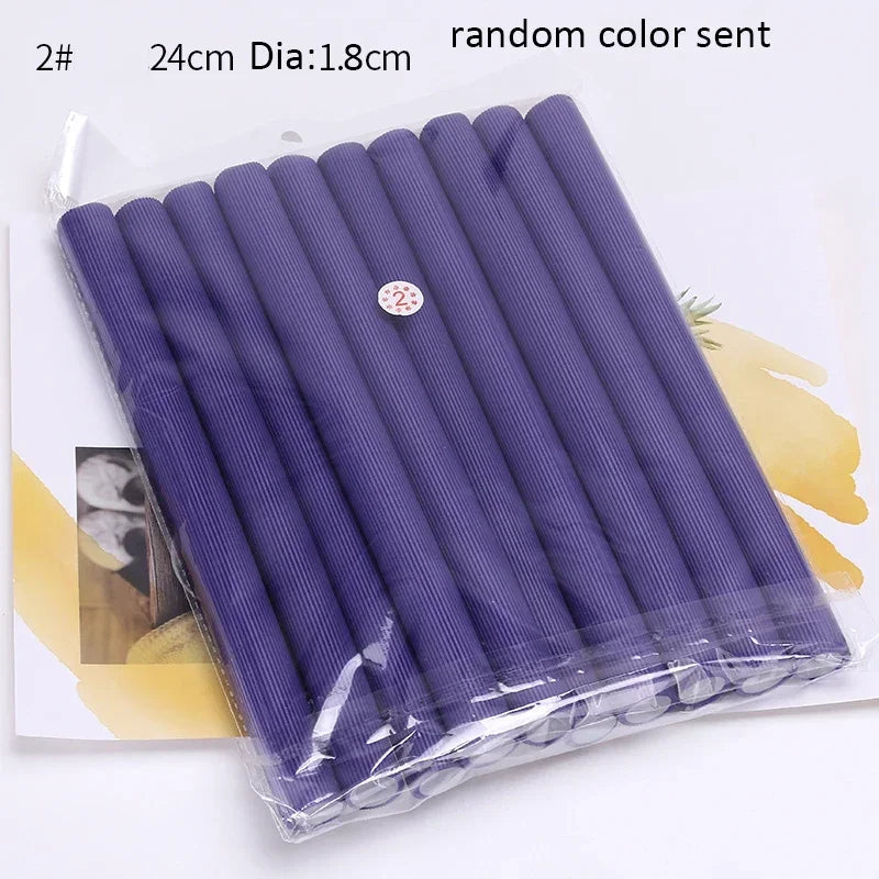 **10PCS Heatless Curling Rods – Soft Foam Bendy Hair Curlers**
