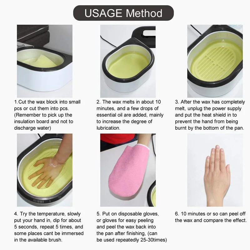 **Paraffin Wax Bath Warmer – Hand & Foot Spa Moisturizing Kit**