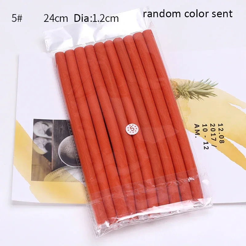 **10PCS Heatless Curling Rods – Soft Foam Bendy Hair Curlers**