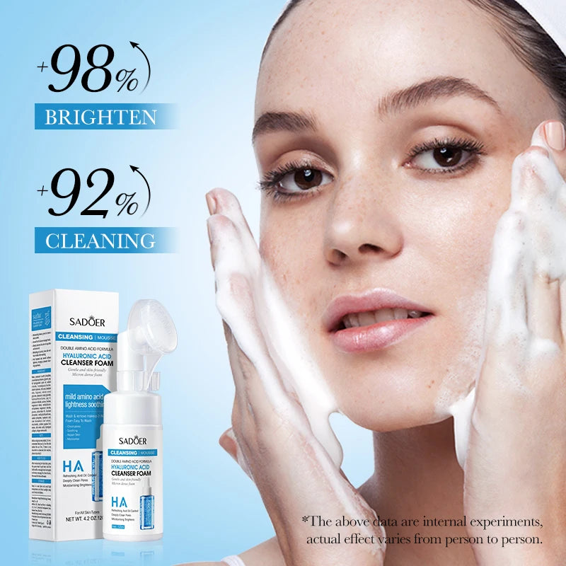 **Hydrating Facial Cleansing Foam – Gentle Face Wash & Massage**