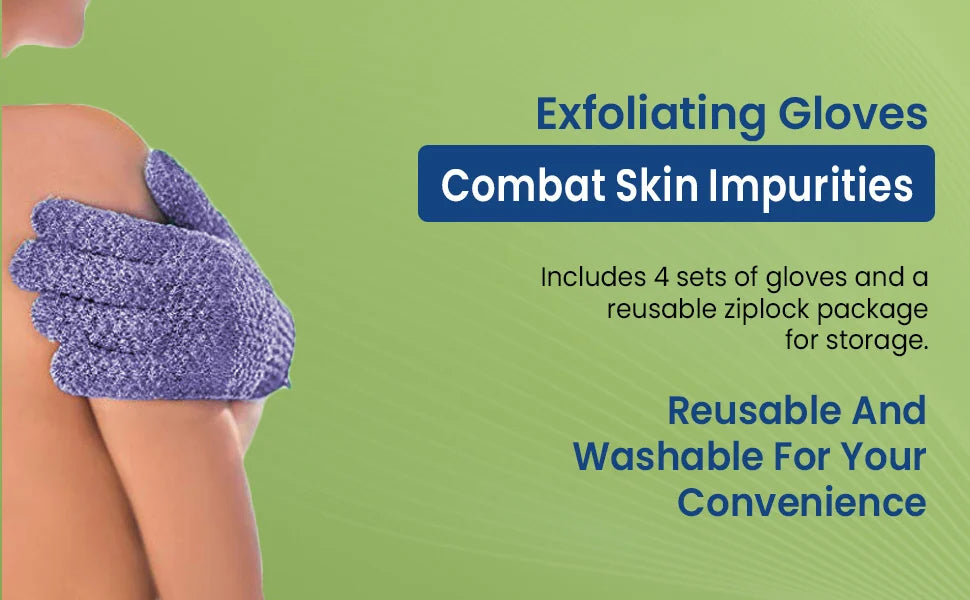 **Exfoliating Bath Gloves – Double-Sided Body Scrub & Spa Gloves**