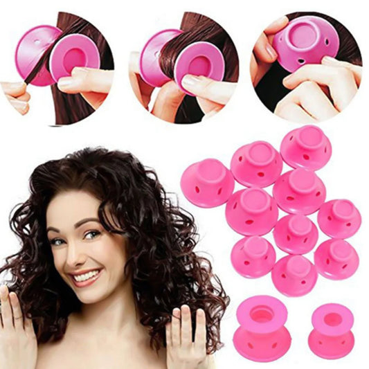 **2–40PCS Silicone Heatless Hair Curlers – Flexible Hair Styling Rollers**