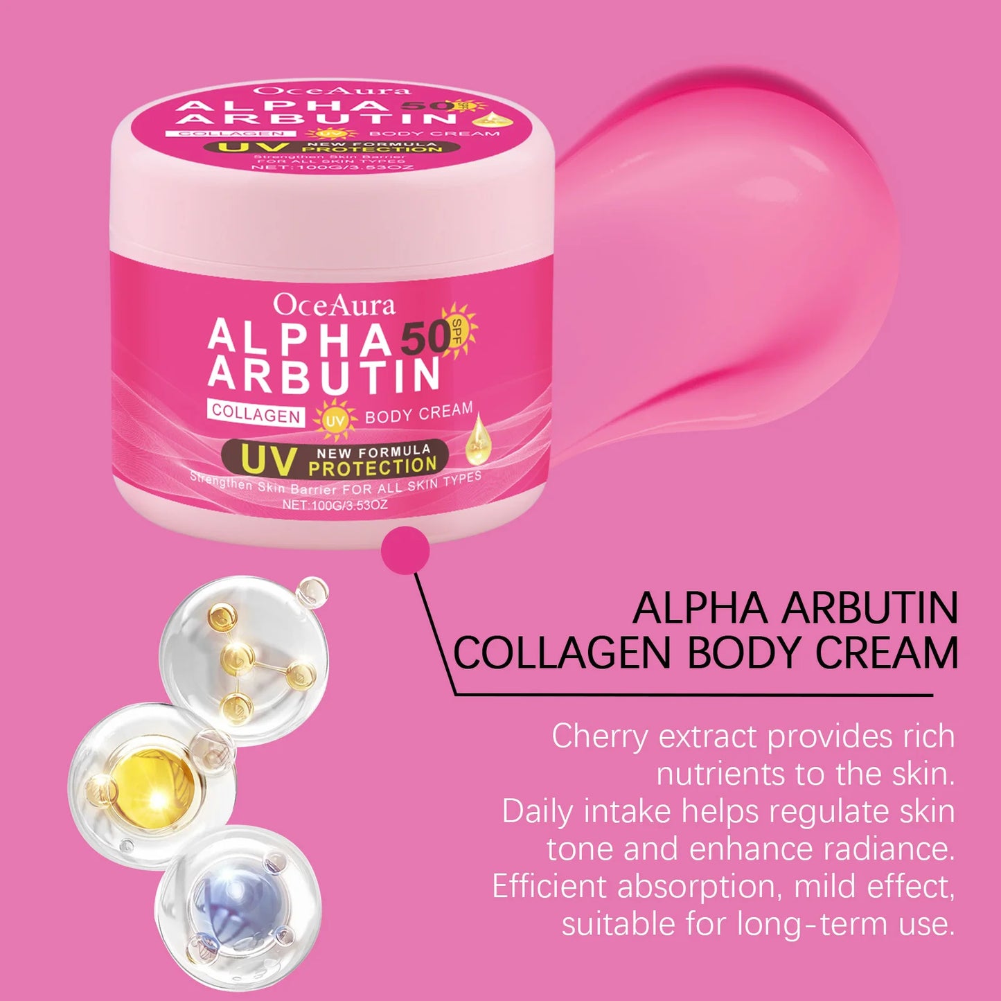 **Alpha Arbutin Brightening Body Cream – Hydrating & Skin Care Lotion**