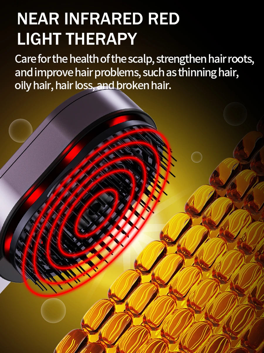 **4-in-1 Scalp Massage Comb – Hair Oil Spray & Relaxation Head Spa Tool**