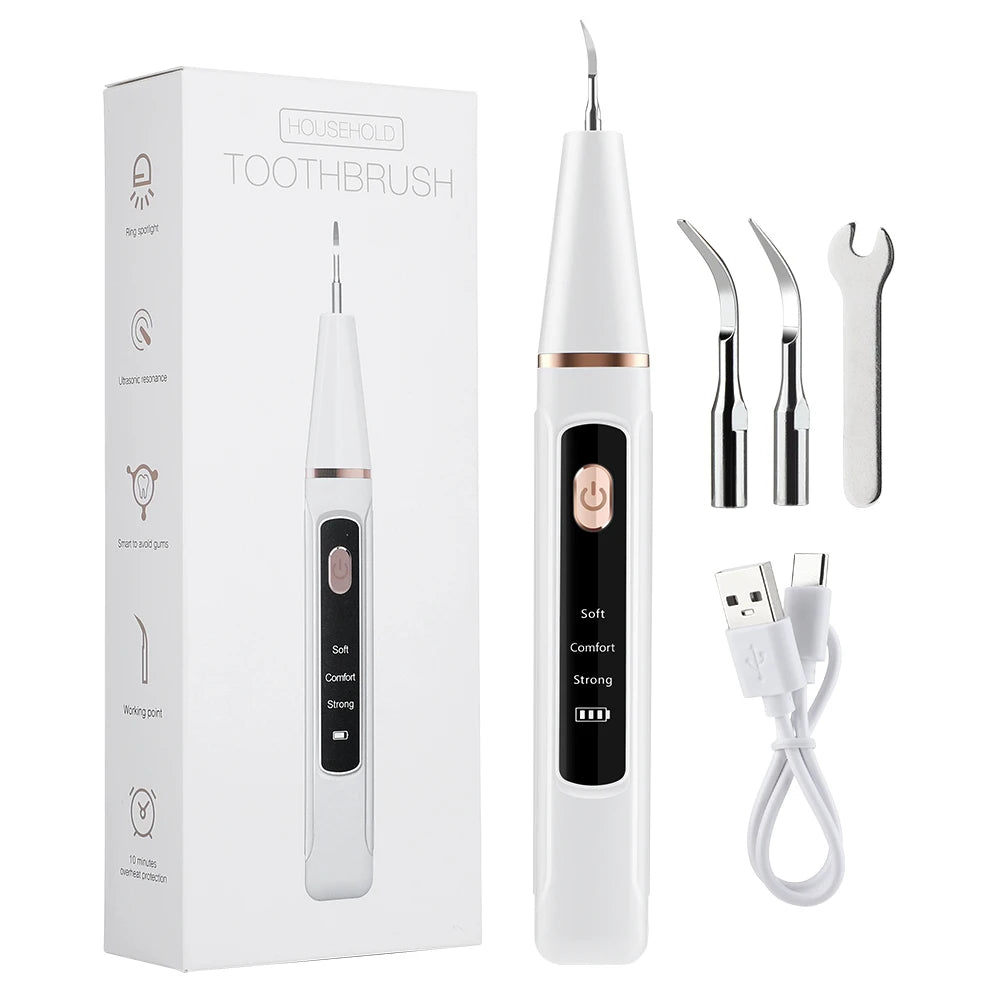 **Ultrasonic Dental Scaler – Electric Tartar, Plaque & Stain Remover**