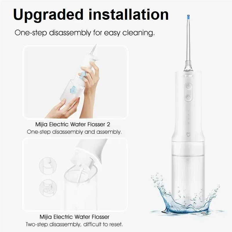 **Xiaomi Mijia Oral Irrigator 2 – Portable Water Flosser, 3 Modes & 2 Nozzles**
