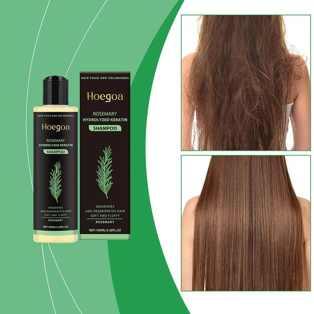 **100ml Natural Rosemary Hair Shampoo – Scalp Nourishing & Moisturizing Care**