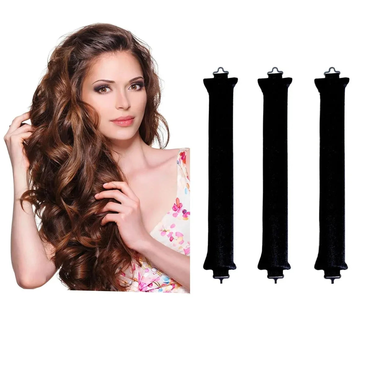 **Heatless Hair Curlers – Soft Foam Rollers for Effortless Curls**