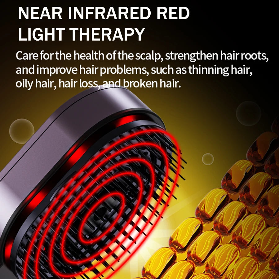 **4-in-1 Scalp Massage Comb – Hair Oil Spray & Relaxation Head Spa Tool**
