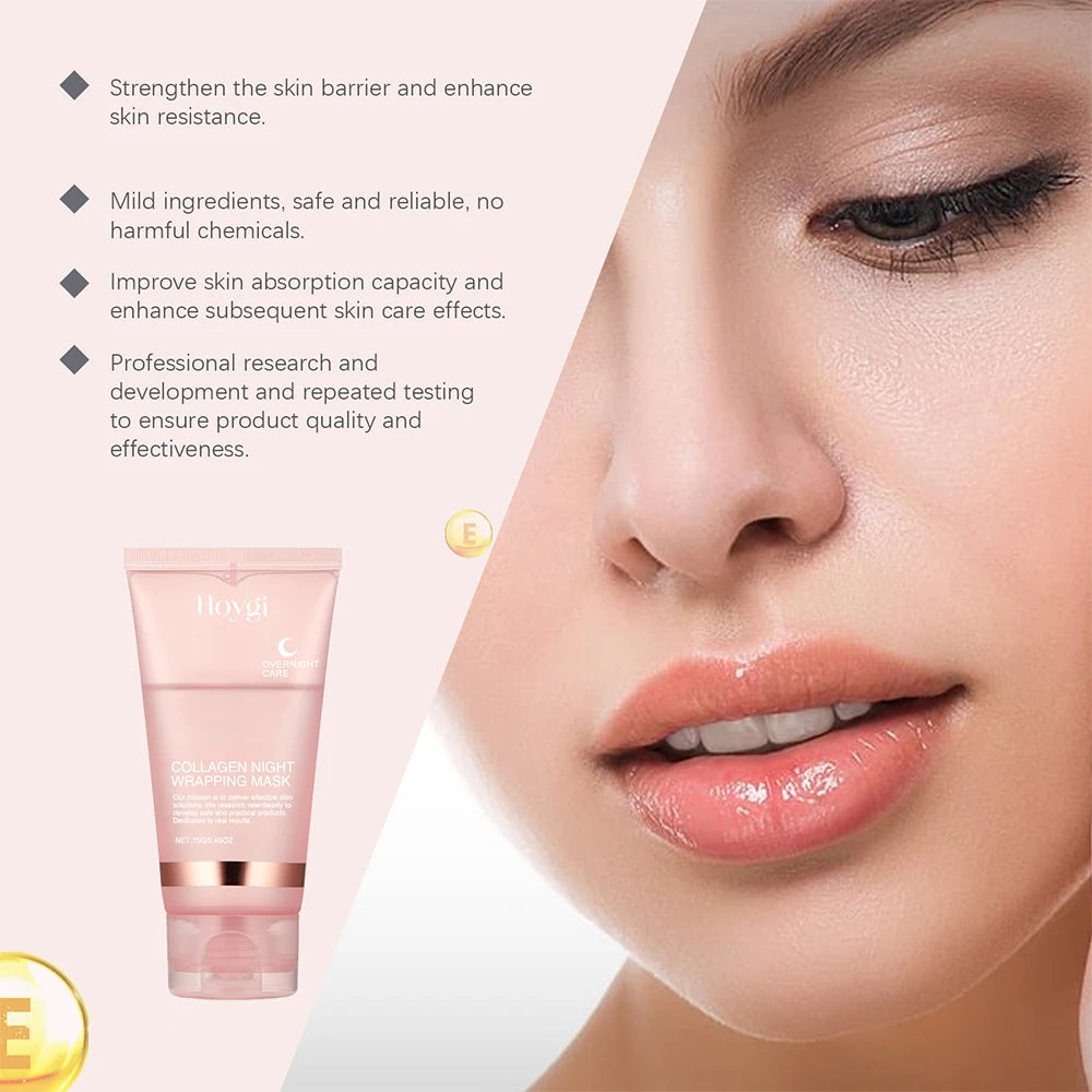 **Collagen Peel-Off Face Mask – Kojic Acid & Turmeric Overnight Glow Treatment**