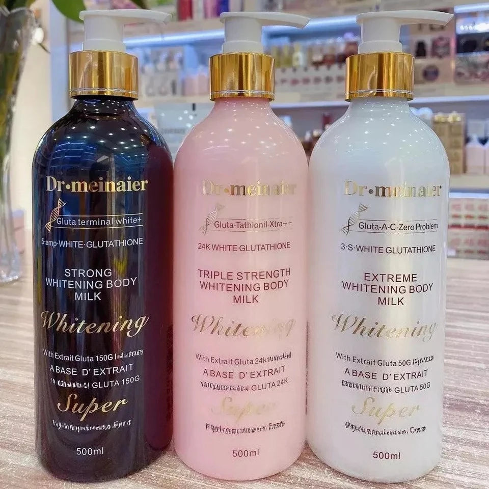 **24K Gold Glutathione Body Lotion – Brightening & Hydrating Care**