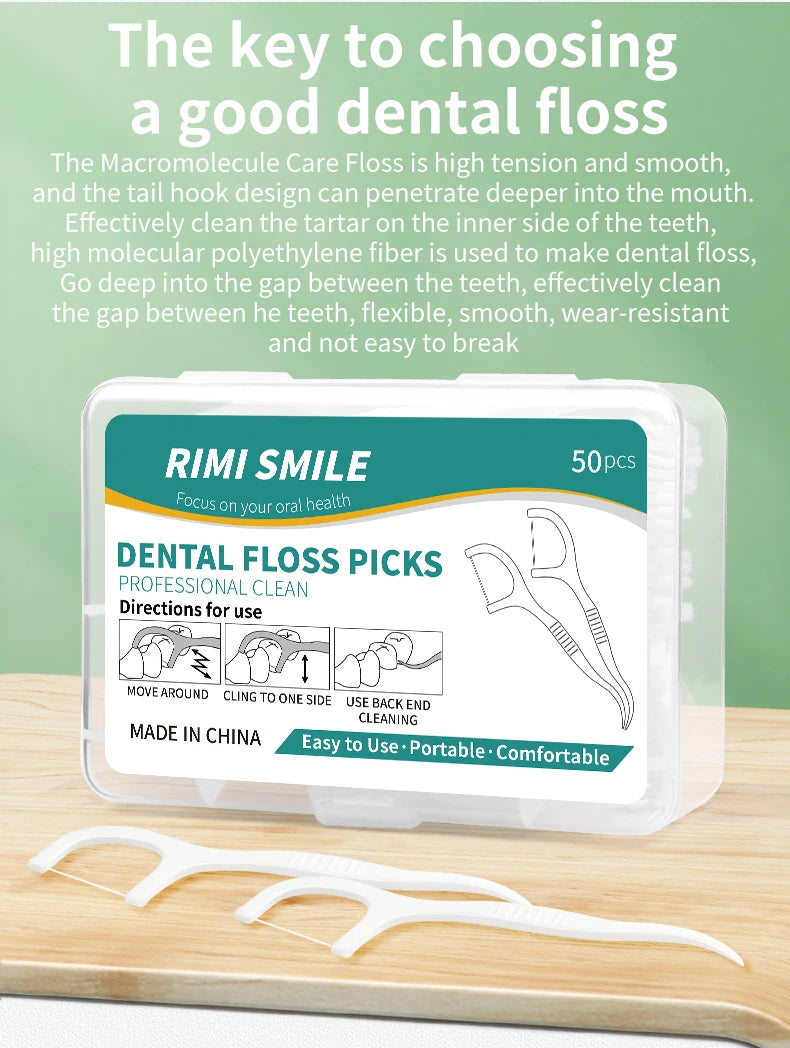 **Interdental Floss Picks – Deep Cleaning & Daily Oral Care Tool**