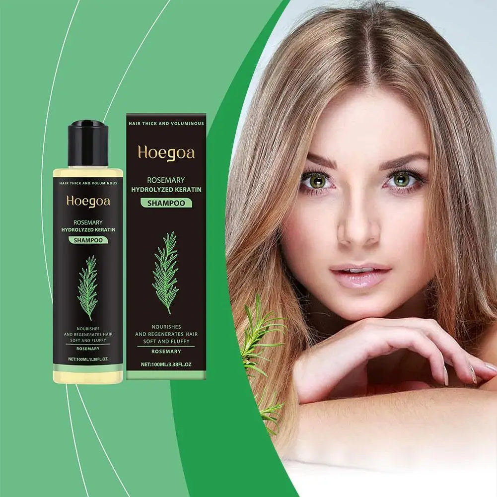 **100ml Natural Rosemary Hair Shampoo – Scalp Nourishing & Moisturizing Care**