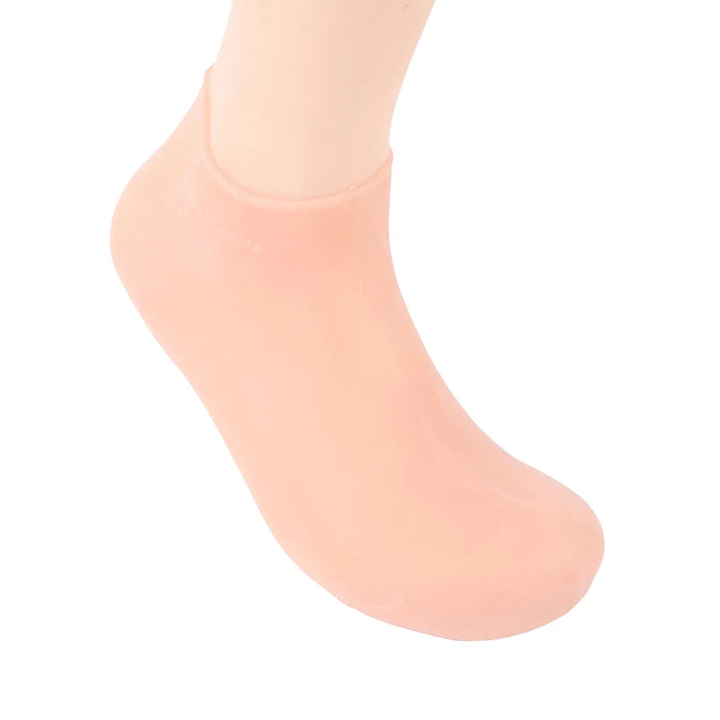 **Silicone Gel Moisturizing Socks – Foot & Hand Care Spa Protectors**