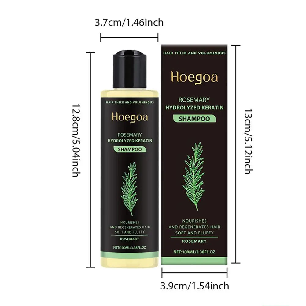 **100ml Natural Rosemary Hair Shampoo – Scalp Nourishing & Moisturizing Care**