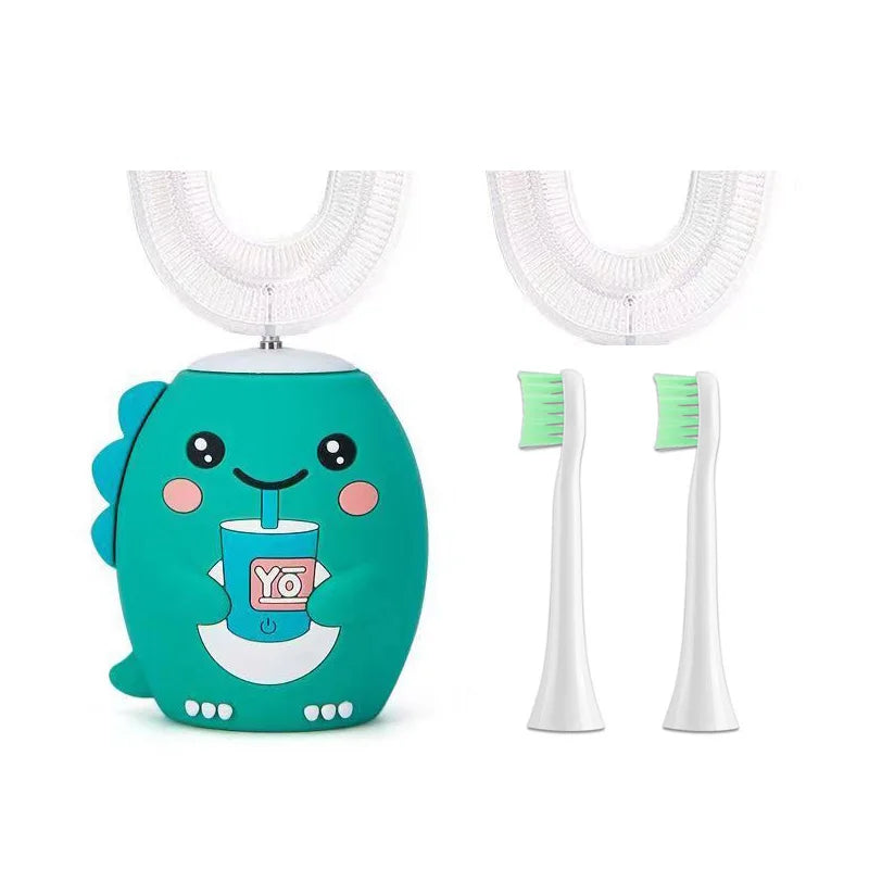 **Kids U-Shaped Sonic Electric Toothbrush – 360° Cleaning, USB Rechargeable & IPX7 Waterproof**