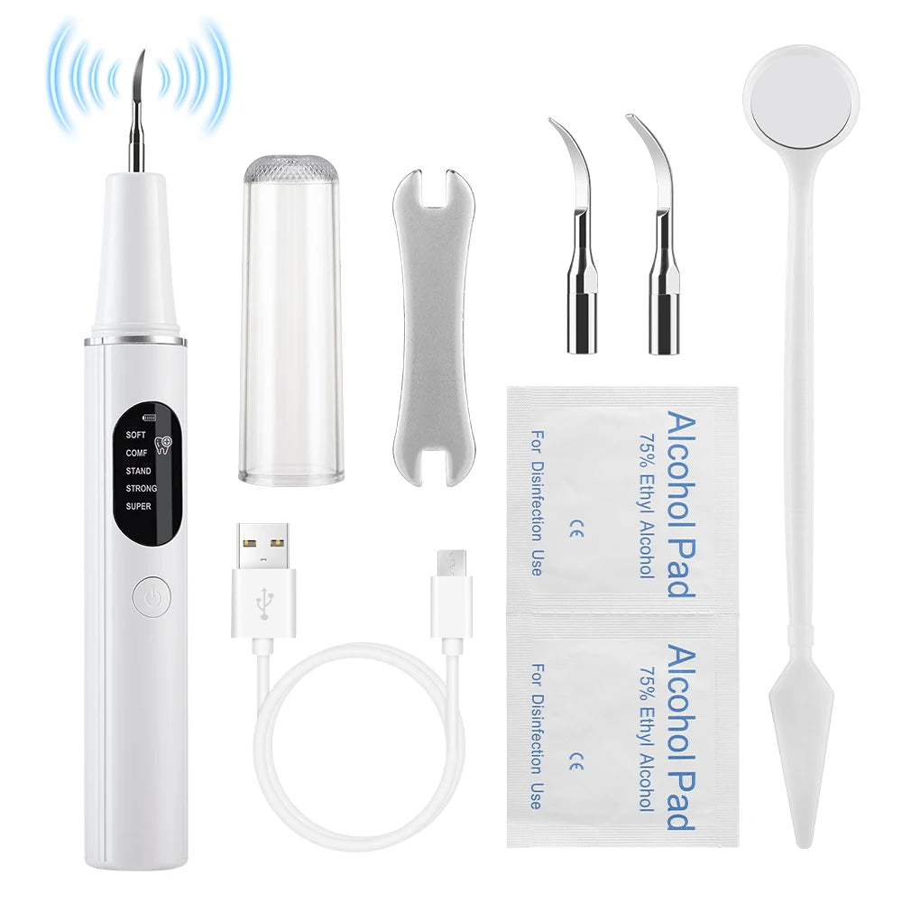**Ultrasonic Dental Scaler – Electric Tartar, Plaque & Stain Remover**